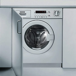 Hoover HWB814DN1 Integrated Washing Machine, 8kg Load, A+ Energy Rating, 1400rpm Spin, White
